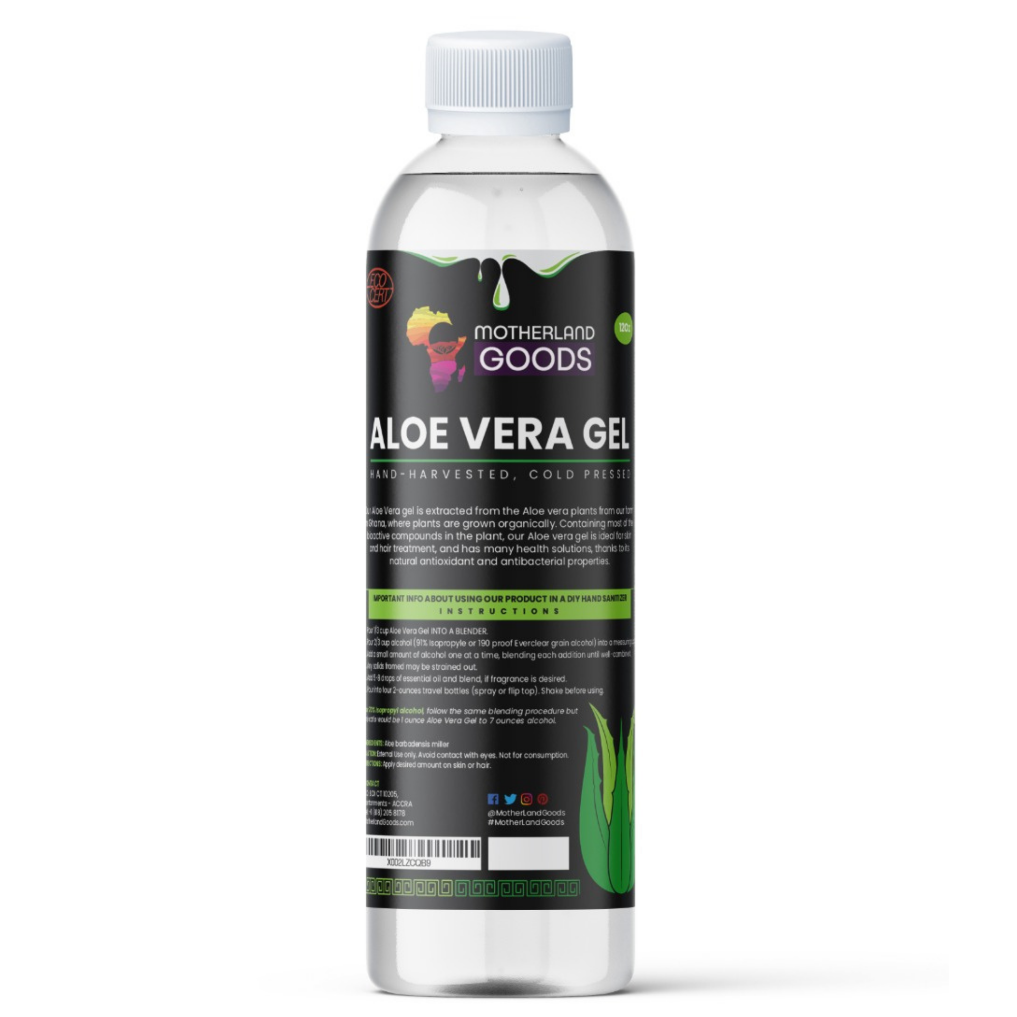 100% Pure Aloe Vera Gel – Motherland Goods