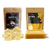 Pure Beeswax + Natural Cocoa Butter Chunks BUNDLE