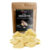 Unrefined Raw Cocoa Butter Chunks for Cosmetic & DIY Projects