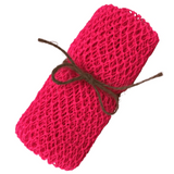 African Net Bathing Sponge for Face and Body Exfoliating. Long-Lasting Scrubber Leaves Skin Soft & Clean