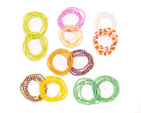 African Waist Bead Set - With Clasp (12 Pack) | Colorful Bead Set